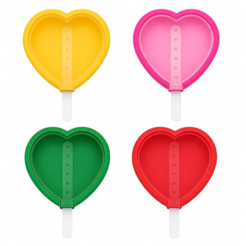 Image of BPA Free Ice Lolly and Kulfi Maker Set of 8 Reusable Popsicle Moulds Food Grade Plastic Ice Cream Popsicle Maker for Home Kitchen Multicolor (Multi 2)