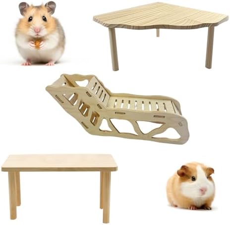 Hamster Cage Accessories, 2Pcs Hamster Platform and 1Pcs Hamsters ...