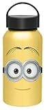 Zak! Designs Aluminum Water bottle with Carrying Loop and Jerry from Minions Movie, BPA-free, 13 oz.