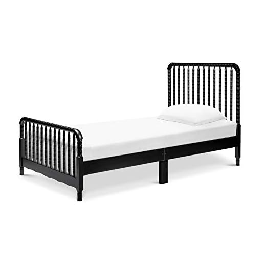 DaVinci Jenny Lind Twin-Bed with Wood Spindle Posts in Ebony-Mattress Support Slats Included