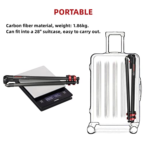 Ifootage Gazelle Tc7 Carbon Camera Tripod, Professional Video Tripod 3 Sections With Quick Release Handle,Compatible With Dslr Camcorder 61" #TOP6