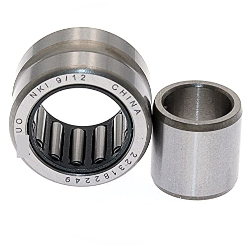 Roulement à aiguilles NKI 9/12 en acier traité 9x19x12mm pour ajustement mécanique rigoureux