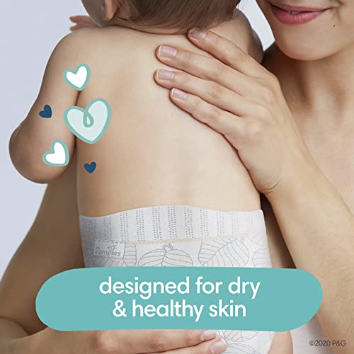 Diapers Size 0/Newborn, 76 Count - Pampers Pure Protection Disposable Baby Diapers, Hypoallergenic And Unscented Protection, Super Pack (Packaging & Prints May Vary) #TOP2