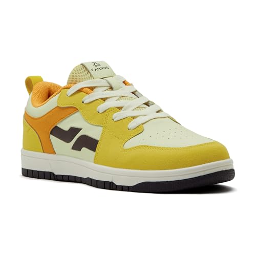 Campus Men's CRUVO Yellow Sneakers 8UK Yellow/Orange - Image 2