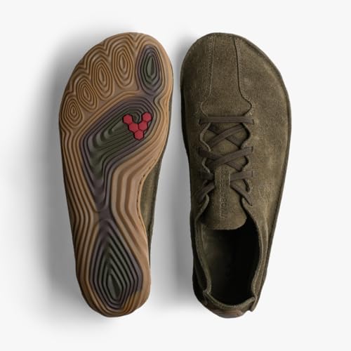 Vivobarefoot Senus Mens Barefoot Shoe | Leather, Lightweight & Puncture Resistant | Wide Fit Grounding Shoes | Falkon3