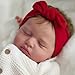 KAWAYII 20Inch Loulou Lifelike Sleeping Reborn Toddler Baby Doll Soft Vinyl Slicone Cloth Body Newborn Baby Doll Toy Set