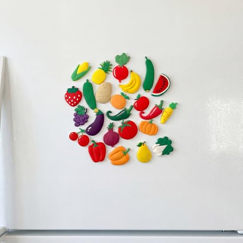 Imanes decorativos para nevera frutales y vegetales x24 miniatura 3