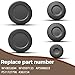 5 Pcs Gas Stove Burner Cap Set Compatible with Whirlpool Stove Burner Replaces W10832694 W10597133 AP5988633 PS11727796 4363154