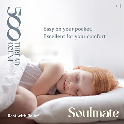 500 Thread Count Bed Sheets 100% Egyptian Cotton Striped Sheets Set - Dark Grey Long-Staple Cotton Queen Sheet For Bed, Fits Mattress Upto 16'' Deep Pocket, Soft & Silky Sateen Weave Sheets #TOP7