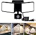 DLLT Outdoor Motion Sensor Light-20W Brightest Led Flood Light Fixture IP65 Sensitive Exterior Led Security Detector Lights Plug in 2-Adjustable Heads,1500LM Daylight for Garage Outside Yard Garden