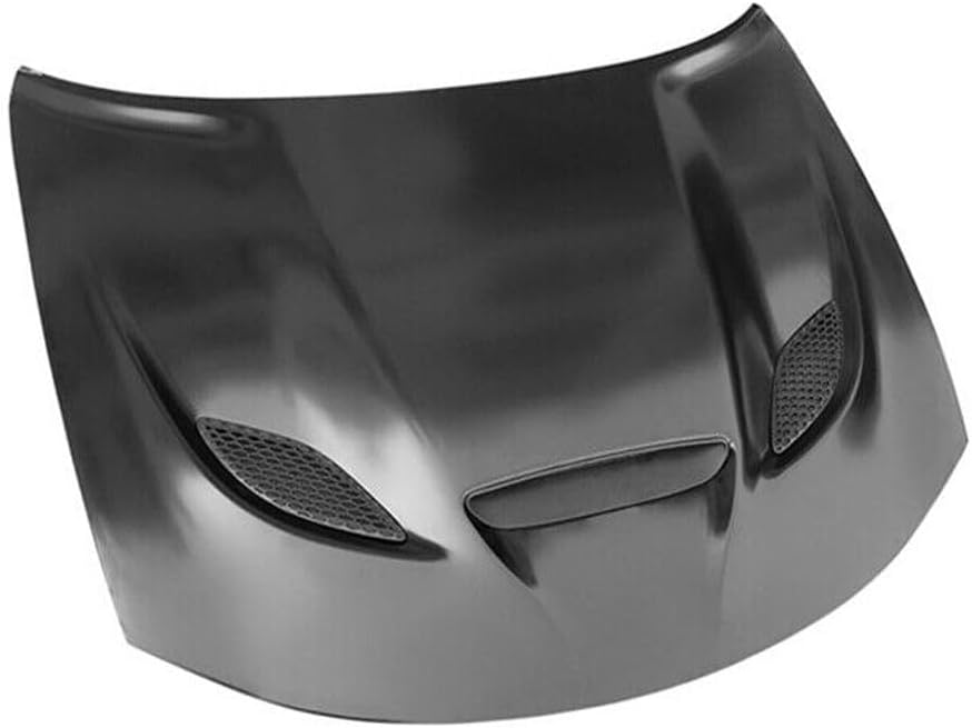 Hellcat Sty Hood Scoop Air Vent Unpainted - Aluminum Front for Dodge for Charger 2015-2023 Black DCHR15SRT-AL 4CR-HDM