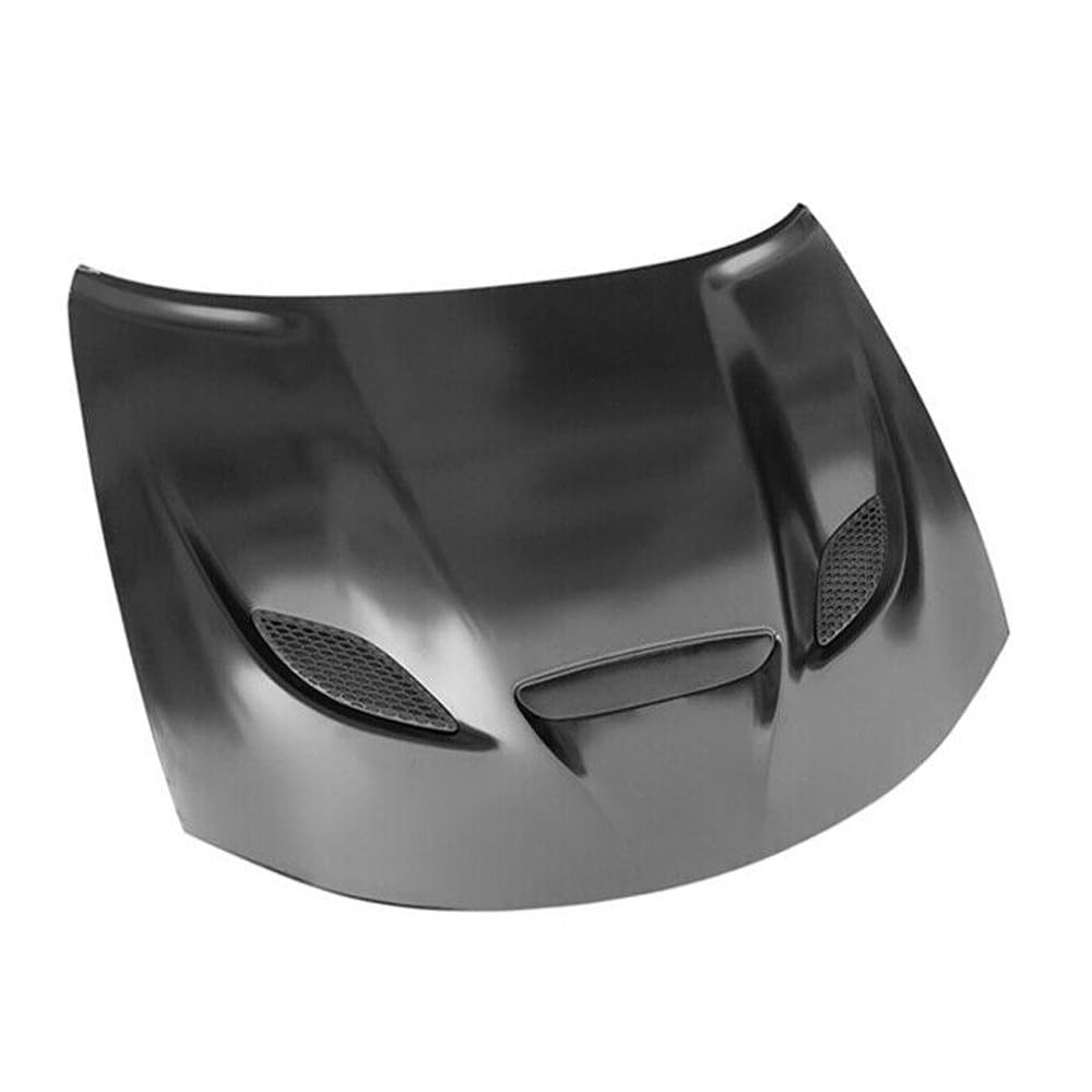 GUOHOQIX Front Side Black Aluminum Hood Scoop Vent Air Unpainted for Dodge for Charger 2015-2023 901-40977