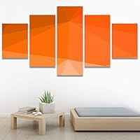 SIGNWIN 5 Panel Canvas Wall Art Modern Art Contemporary Dramatic Geometric Mixed Media Multicolor Patterns for Home Decorations Ready to Hang - 60