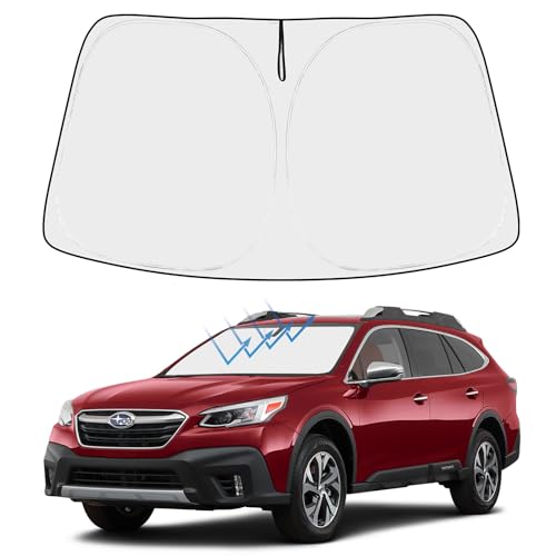 Image of Proadsy 2026 Upgrade Front Windshield Sun Shade Foldable Sunshade Protector Custom Fit 2015-2019 Outback SUV Accessories