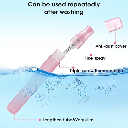 cobee 10 ml/0.34 oz Mini Perfume Bottle, Cosmetic Spray Bottles for Traveling and Outgoing, 5 Pack - Image 6