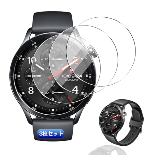 �ywnunbg 3���Z�b�g�z �Ή� Xiaomi Watch S5 �K���X�t�B���� 3�� �y���{���Ɏq�f�ލ̗p �d�x9H ��U�h�~ �z �p �V���I�~ Watch S5 �����K���X �t�B���� �Ή� XiaomiWatchS5 1.43�C���` �ی�t�B���� �t