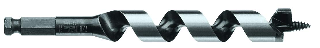 IDEAL Electrical 35-732 Resi-Master™ 7-1/2 in. Ship Auger – 1-1/4 in. Drill Bit w/Single-Helix Head