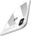 TOZO for iPhone X Case, Soft Grip Matte Finish TPU + PC Clear Hard Back Panel Hybrid Ultra-Thin [ Slim Fit ] Protect Cover Shock Absorption Back-Transparent Bumper for iPhone 10 / X [White Edge]