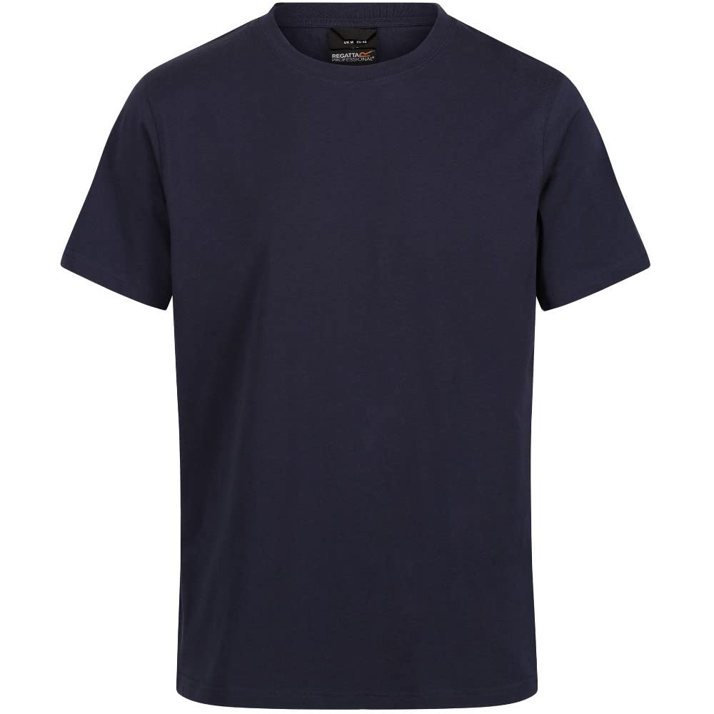 Regatta Professional Mens Pro Soft Touch Cotton Short Sleeved T Shirt Navy
