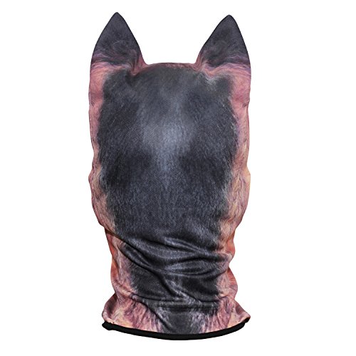 Image of WTACTFUL 3D Animal Ears Balaclava, Breathable Face Mask for Halloween