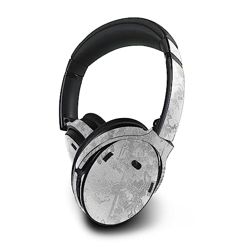Image of MightySkins Glossy Glitter Skin Compatible with Bose QuietComfort 45 Headphones Viper Snow | Protective, Durable High-Gloss Glitter Finish | Easy to Apply | Made in The USA