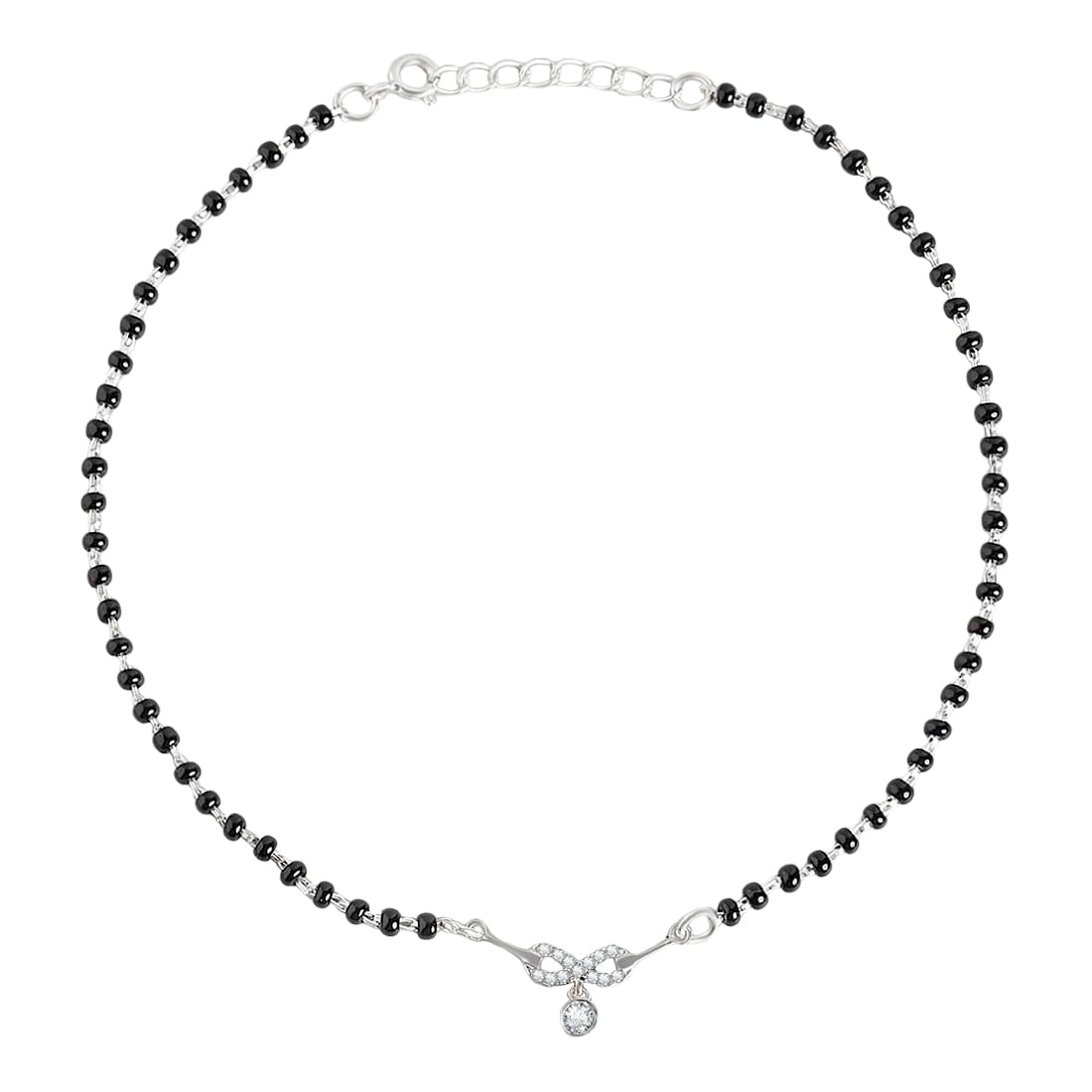 zavya ZAVYA925 Sterling Silver Rhodium Plating Nazaria Anklet (Single) | | Gift for Women & Girls | With Certificate of Authenticity & 925 Stamp-picture-12