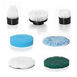 Keimi Electric Spin Scrubber 7 Pack Brush Heads, 7Pcs Replaceable Brush Heads for Electric Shower Scrubber for Cleaning