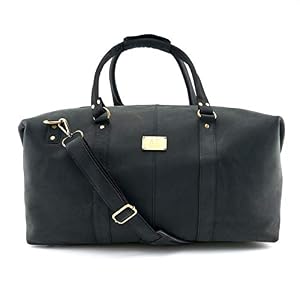 A.P. Donovan A.P. Donovan - Reisetasche aus Büffelleder ? Weekender Leder ? Duffle Bag ? Herren Sporttasche ? Schwarz
