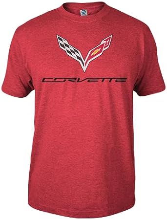 C7 Corvette Logo Heather T-Shirt - Officially Licensed Chevrolet Mens Tee