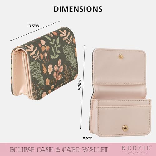 KEDZIE Essentials Only Cash & Card Wallet Clutch In Vegan Leather with Snap Closure for Women3