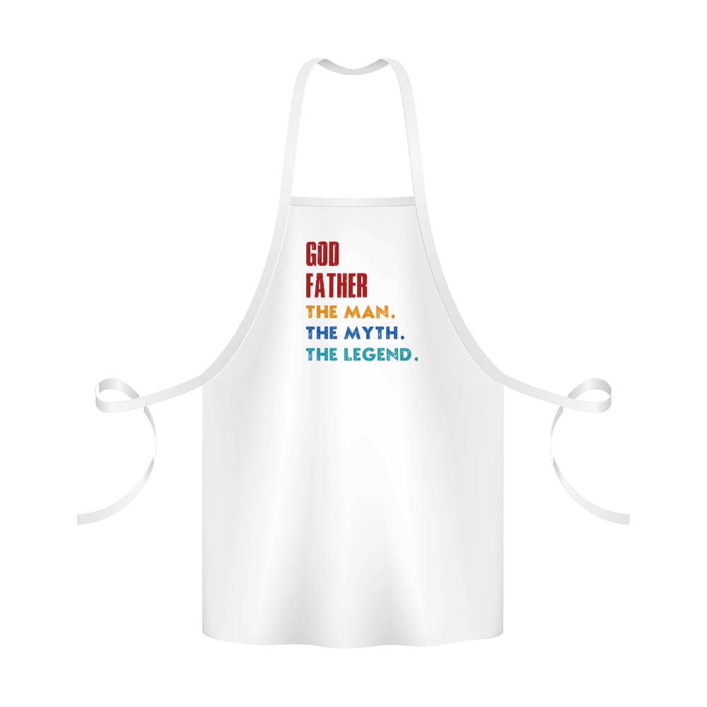 Best Gift for God Father, The Man the Myth the Legend, Father's Day Gift, Baker BBQ Kitchen Chef Apron