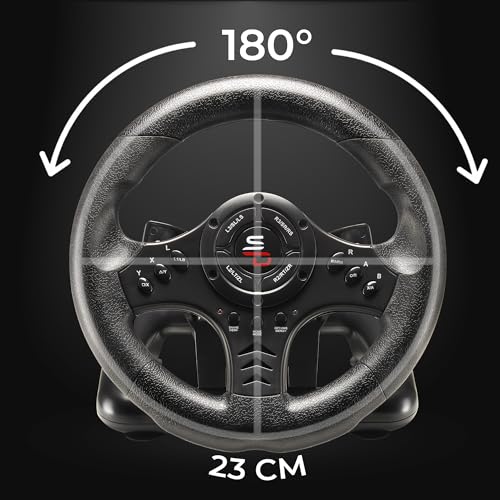 4. Bild von SUBSONIC Superdrive - Rennlenkrad SV450 Racing Wheel lenkräd mit Pedalen, Shift & Vibration - Xbox X/Series, Switch, PS4, Xbox One, PC (programmierbar für alle Spiele)