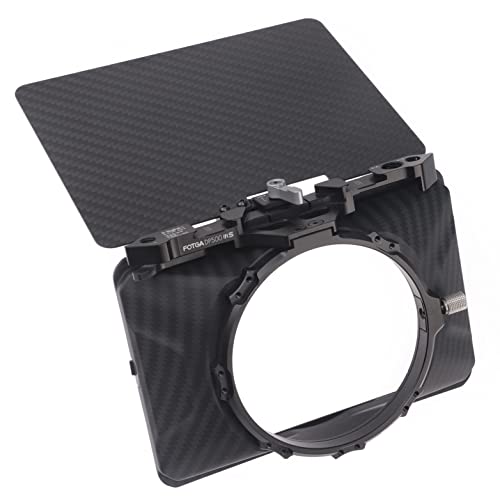 Hersmay Mini Matte Box Boîtier léger pour appareil photo reflex numérique sans miroir Sony A7IV A9 A7 A7R A7S II III IV ; pour Nikon Z6 Z7 II ; EOS R5 R5C M6 M50 GH5 GH6 BMPCC 4K 6K Pro