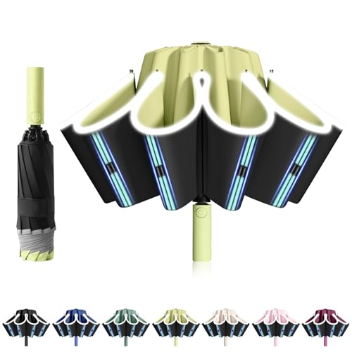 FANSEZQ Ombrello Antivento Automatico Inverso | Grande 105cm con 10
