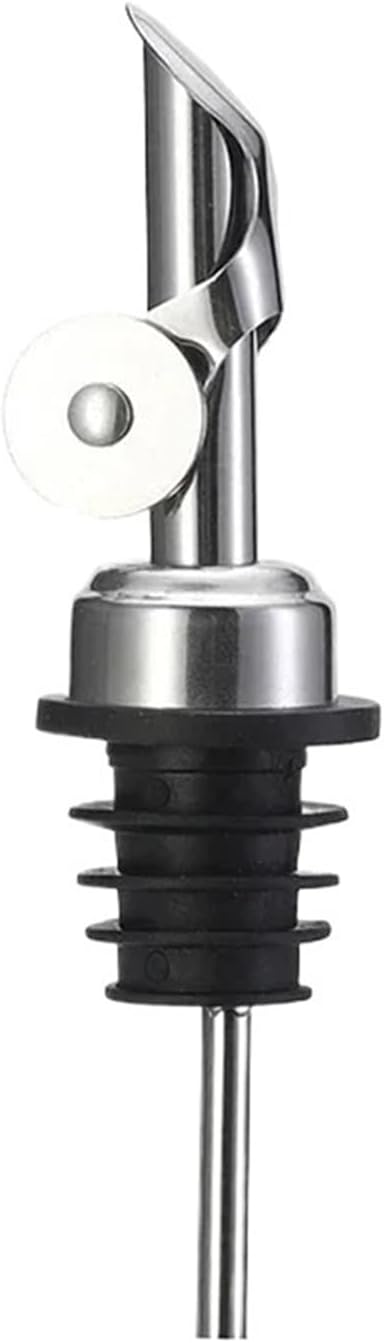 1PCS Wine Stopper Leak-proof Oil Bottle Cap Stainless Steel Liquid Dispenser Pourer Kitchen Accessories(Silver 1Pcs)