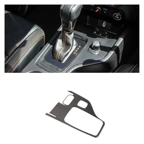 TROGPYXG Compatible With Ford Ranger 2015-2021 Soft Carbon Fiber Car Central Control Gear Shift Panel Stickers Car Interior Accessories(RHD Carbon Fiber)