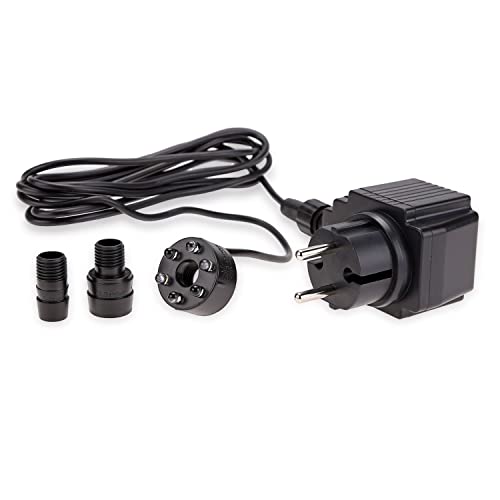 CLGarden LED Ring Quellsteinbeleuchtung Set weiß für Springbrunnen inkl. 12V Netzteil Trafo Gartenbrunnen