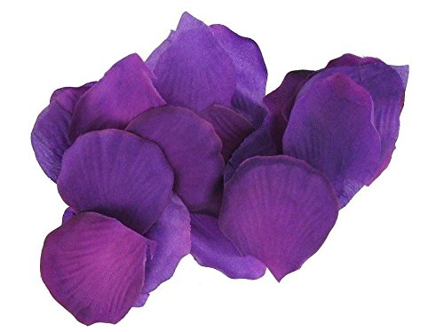 1000pcs Dark Purple Silk Rose Petals Mother’s Day Wedding Confetti Anniversary Table Decorations Christening Flowers Scatter, SHATCHI - 47