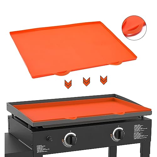 22’’ Silicone Griddle Mat for Blackstone Grill with Handle, Food Grade Non-Stick Blackstone Griddle Mat, Heavy Duty & Reusable Blackstone Mat - Protect Your Griddle from Dirt & Rust All Year Round