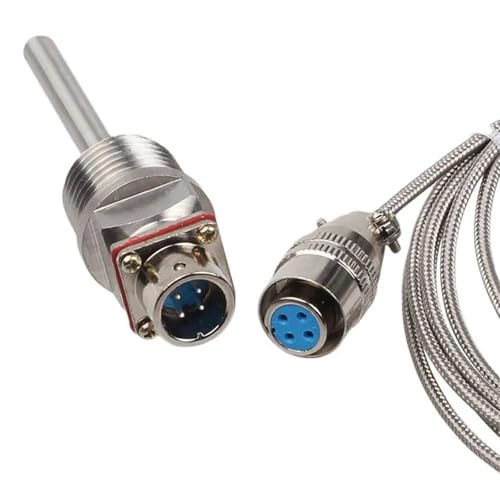 Sensor de temperatura RTD PT100 sonda 150mm roscas NPT 1/2 con cable 4