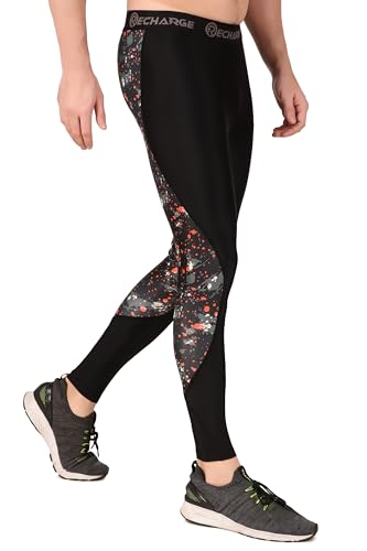 Image of ReDesign Apparels Recharge Men Polyester Sports Compression Pant /Legging /Full Tights