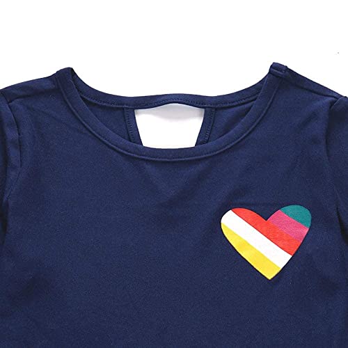 V.&Grin Girls Dress Summer Soft Short & Long Sleeve Floral Twirly Casual Dress For Toddler Kids 2-8 Years #TOP4