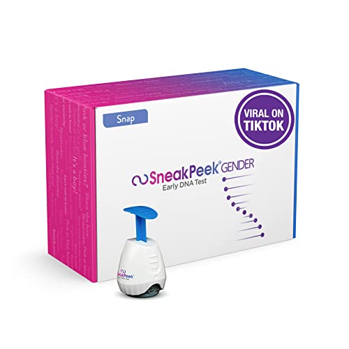 Sneakpeek® Dna Test Gender Prediction - Know Baby’s Gender At 6 Weeks With 99.9% Accuracy¹ - Lab Fees Included - Easy And Painless Dna Collection Method (Snap) #TOP6