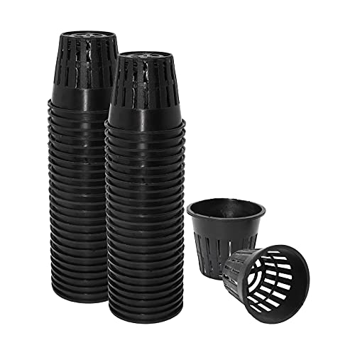 ValueHall Macetas de Red 50 Piezas Red Cesta Hidropónico Plástico Malla Maceta Hidroponica de Jardín Balcón Plantación Hidropónica V7E02