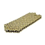 Warenname: Motorradkette SOWBAY Motorrad-Teile der Antriebskette 520 Pitch Heavy Duty Goldkette/Fit for Kawasaki Ninja ZX6R 6R ZX600R ZX600P ZX636D ZX636C (Color : Metallic)