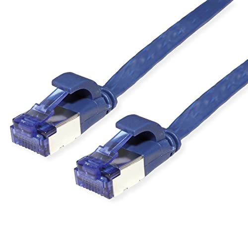 VALUE Patch Cable Cat.6A (Class EA) FTP Extra Flat Blue 1.5m, 1,5 m