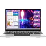jumper Laptop, 12GB LPDDR4 RAM, 512GB SSD ROM, 14 Inch 1080p FHD IPS Screen, Windows 11 Laptops Computer with Celeron Quad-Core Processor, UHD Graphics 600, Dual Stereo Speaker, Portable.