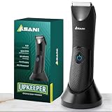 Manscape Body & Groin Hair Trimmer for Men - USB-C Rechargeable Groomer Razor with Ceramic Blade, LED Light, IPX7 Waterproof, Wet/Dry Electric Shaver, For Chest, Back, Hair Care, Balls, Asani Upkeeper