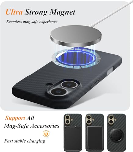 Coque rigide en carbone pour iPhone 17 évitant les rayures et les chocs - 3