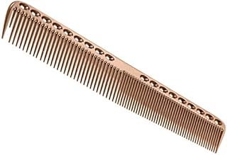 Nicoone Professional Hair Combs, Aviation Aluminum Metal Cutting Comb Hairdressing Comb, Salon Comb Master Barber Comb for Cutting and Hair Styling, Pink- L
